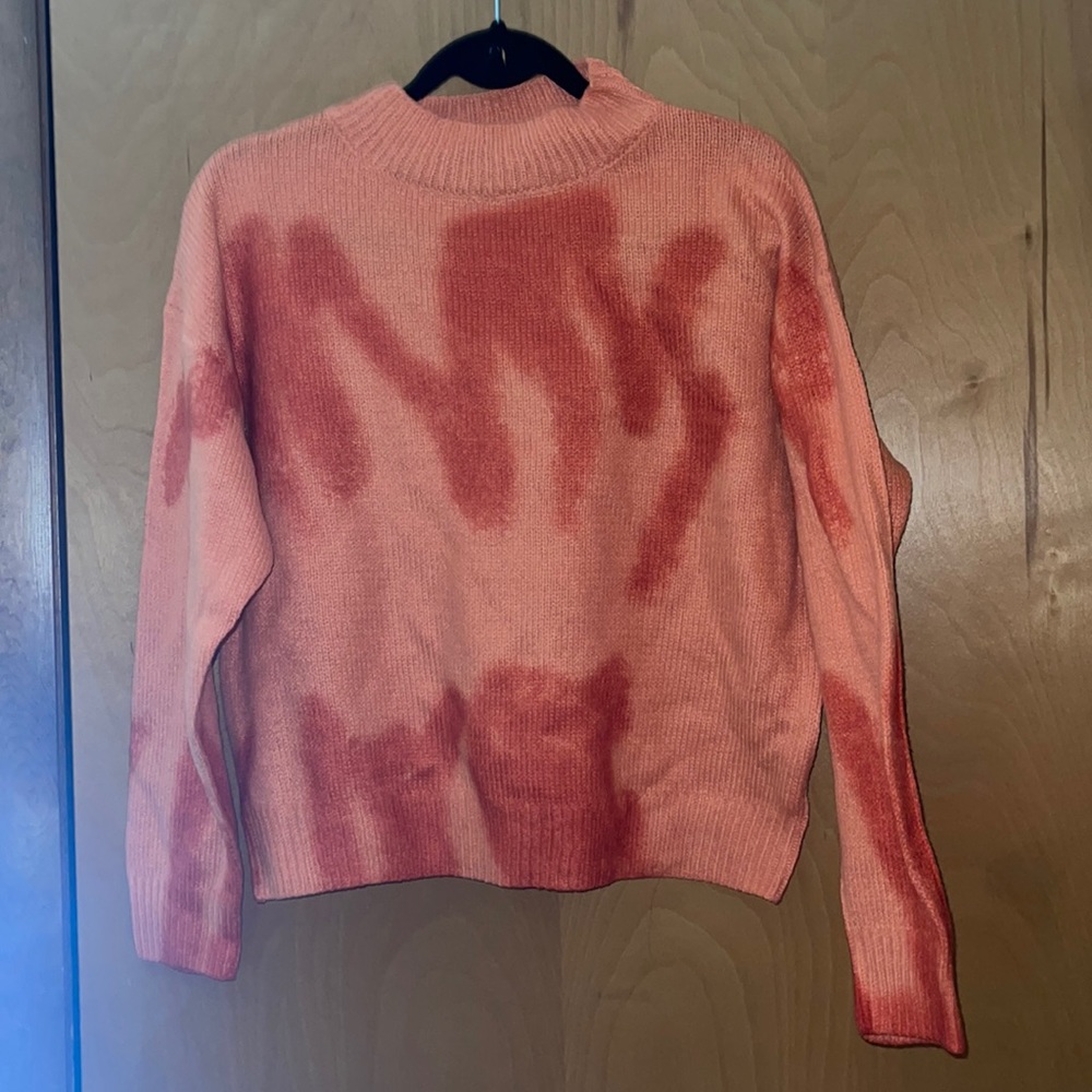 Orange Patterned Sweater